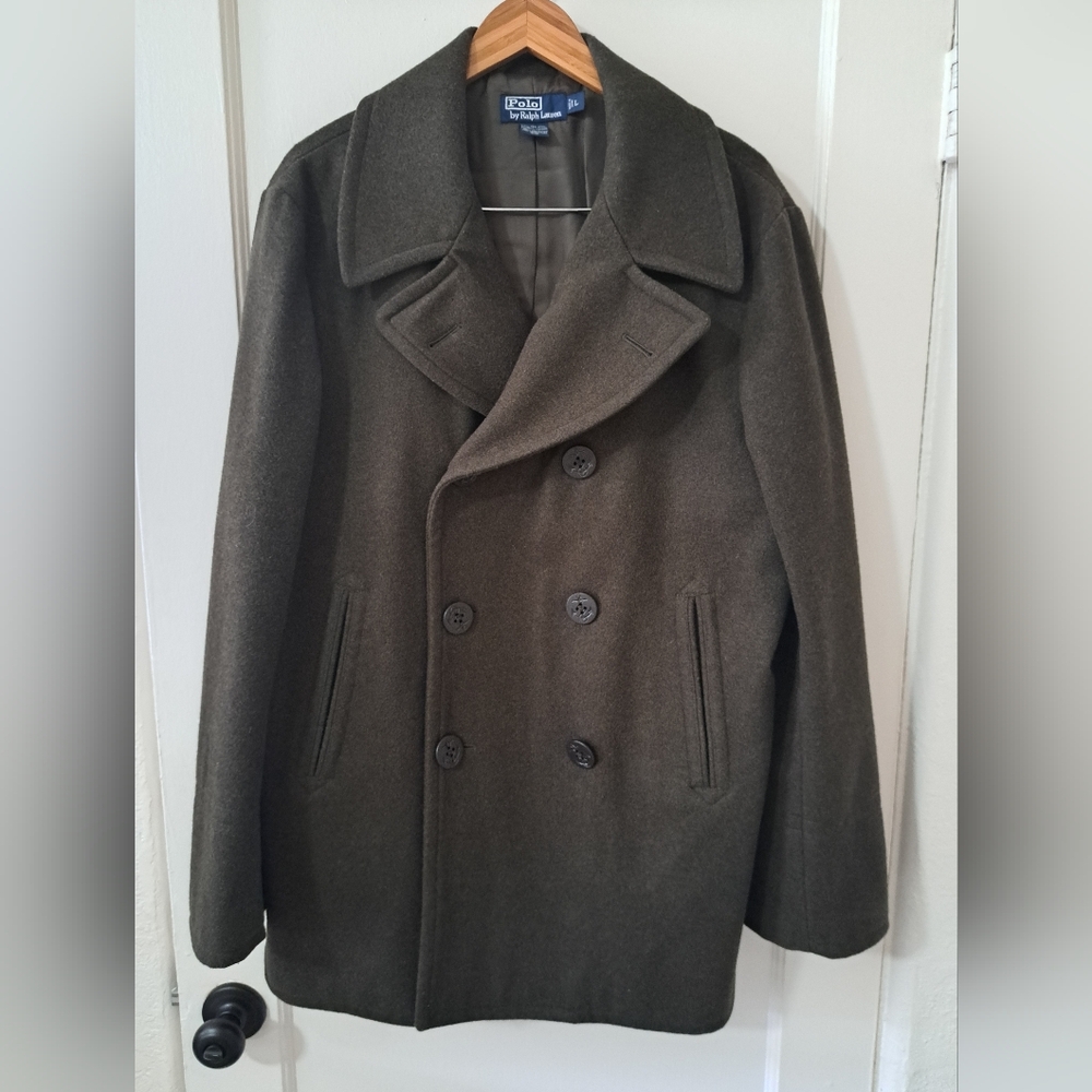 Polo Ralph Lauren Men's Olive Green Peacoat